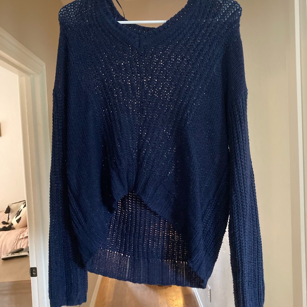 Navy sweater